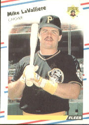 1988 Fleer Baseball Cards      333     Mike LaValliere
